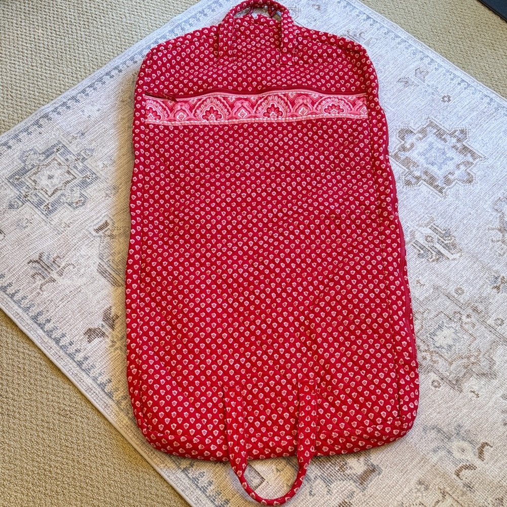 Red Patterned Garment Bag